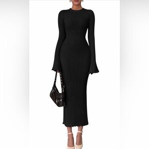 🆕Elegant Ribbed Knit Dress